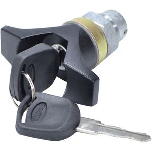 Cilindro Com Chave E Puxador Externo Seg Uni Giro Lado Esquerdo Preta Universal Automotive UN60588