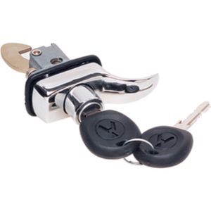 Cilindro Com Chave Puxador Externo Tampa Motorista Vw Seg Uni Preta Fusca /kombi Universal Automotiv