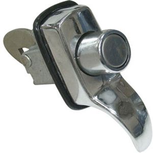 Cilindro Com Botão E Puxador Externo Oni Cap Cromado Universal Automotive UN60547