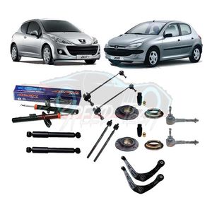 Kit Suspensão Amortecedor Coxim Axial Peugeot 206 207 LCMLKIT_MLB1154162056