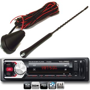 Rádio Player Automotivo Fm/mp3/usb/sd-card/aux Com Antena De Teto WinnPARTS KIT1344