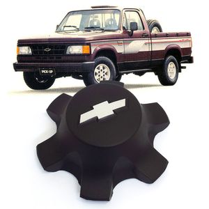 Calota Central Da Roda 6 Furos Gravata Prata Silverado /a20 /d20 /veraneio /c20 Autoplast AP998