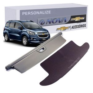 Tampão Bagagito Cobertura Com Tapete Carpete Do Porta-malas  Spin Acessórios Chevrolet KIT428