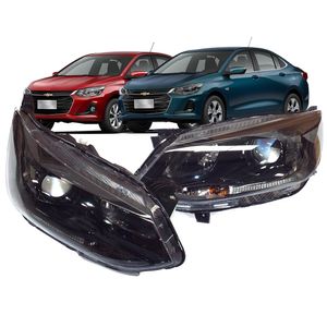 Par Farol Projetor Mascara Negra Premier  Onix Plus Sedan /onix Hatch Original Chevrolet KIT1805T