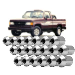 Kit 20 Porca Cromada Roda Oscilante M12 X  D20 /d10 Jahu KITPD20