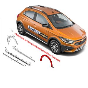 Moldura De Roda Dianteira Lado Direito  Onix Activ 2017 A 2019 1.4 Peças Genuínas GM 52123693