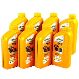 8 Litros De Óleo Motor 5w30 Sn 100 Sintético Lubrax Br Valora  Lubrax BR KIT986