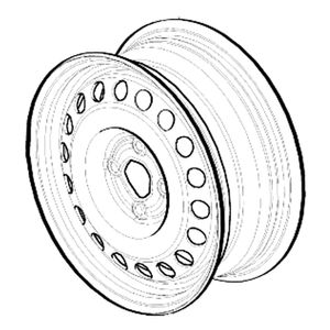 Roda De Ferro Aro 15 4x100 Montana Peças Genuínas GM 52084928