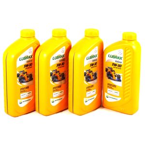 4 Litros De Óleo Motor 5w30 Sn 100 Sintético Lubrax Br Valora  Lubrax BR KIT982