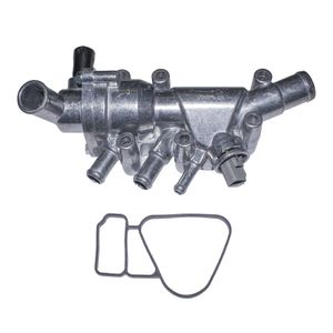 Válvula Termostática  Ka Motor 1.6 Flex Zetec Rocam(100°c) (kit Carcaça + Flange Em Alumínio 02 Sens