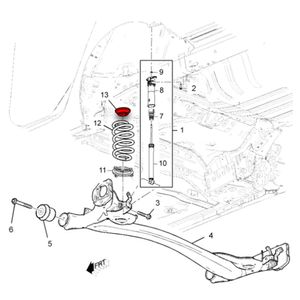 Isolador Superior Mola Traseira Tracker 1.0 1.2 turbo /onix Plus Sedan 1.0 turbo aspirado Hatch Rs 1