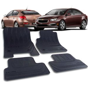 Jogo De Tapetes Pvc Original  Cruze Sedan hatch 1.8 16v lt ltz sport6 Acessórios Chevrolet 52042046