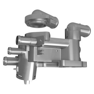 Carcaça Válvula Termostática  Gol (g3 /g4) Motor 1.0 /1.6 (travas; Anéis; Tampão) Em Alumínio /fox G