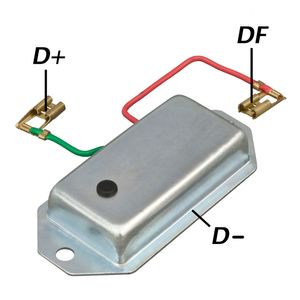 Regulador Voltagem  Del Rey 14v /65a Campo Negativo /belina /corcel Modelo Ii/f1000 Gauss LC5570050