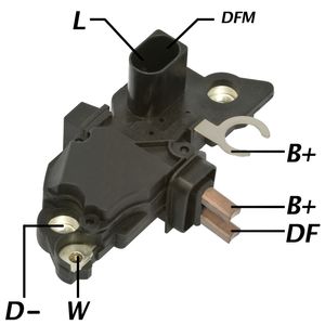 Regulador Voltagem  A3 14v Campo Positivo /golf /gol Geraçao Ii /iiiMotor 1.0 Mi 8 /16v Turbo (14v P