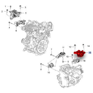 Coxim Do Câmbio Lado Esquerdo Tracker 1.0 turbo manual /onix Plus Sedan 1.0 turbo aspirado manual Ha