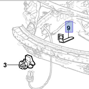 Suporte Do Sensor De Temperatura Ar Externo Agile /montana Peças Genuínas GM 94748910