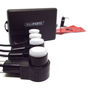 Sensor Estacionamento Ré Liso Flat Branco Universal WinnPARTS PI0106