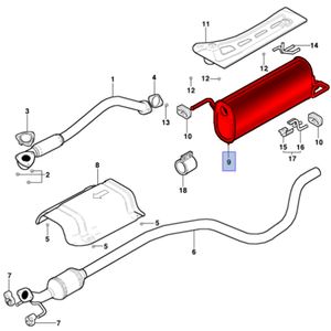 Escapamento Silencioso Traseiro Motor 1.0  Onix /prisma Peças Genuínas GM 52110939